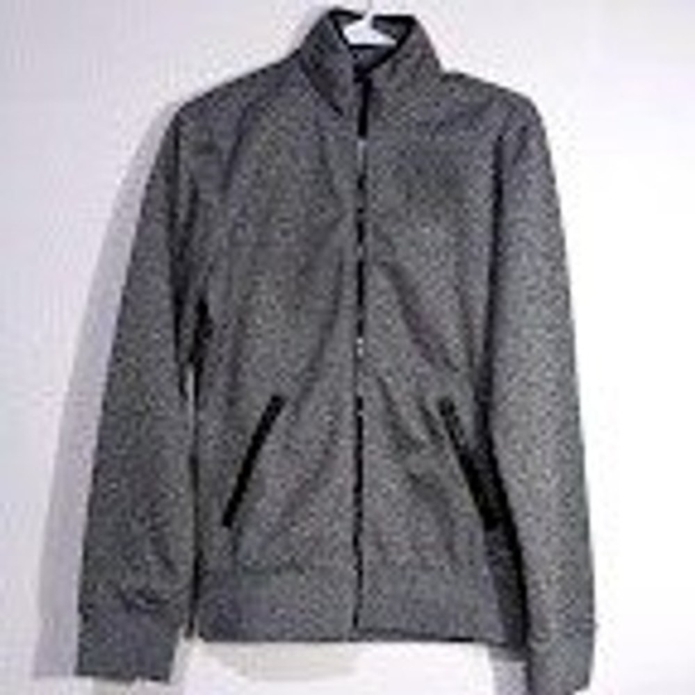 Brooklyn Calling NYC Mens XS Full Zip Heathered Grey Fleece Lined Track Jacket